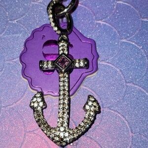 Elegant Silver Anchor Pendant Necklace